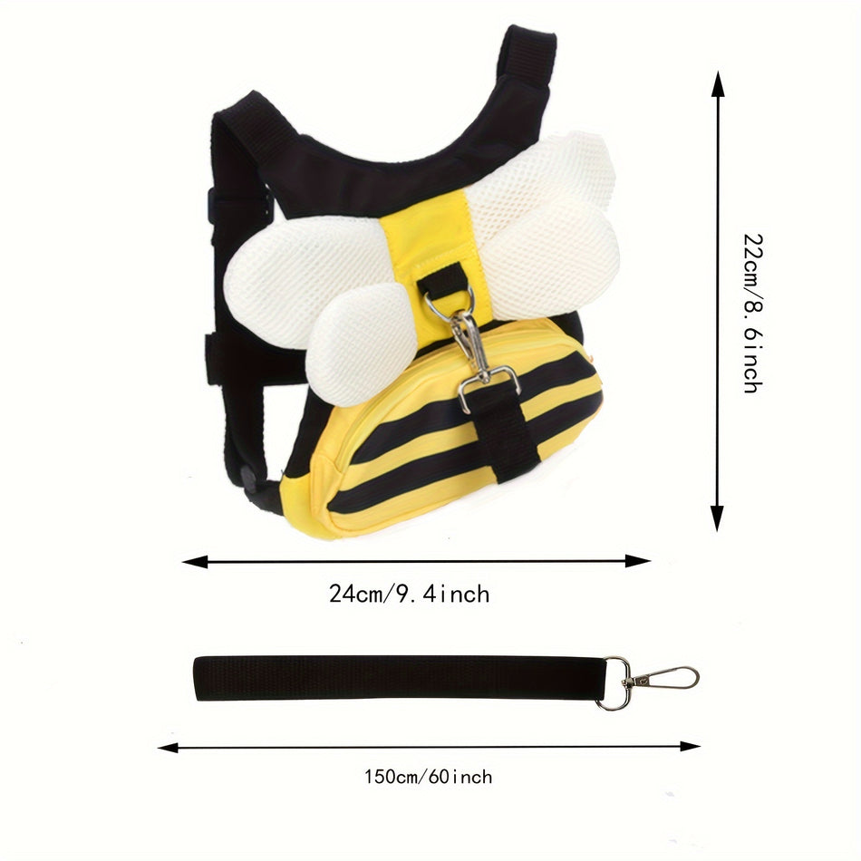 Yellow Bees Cute Anti-lost Backpack with Traction Safety Rope 🐝