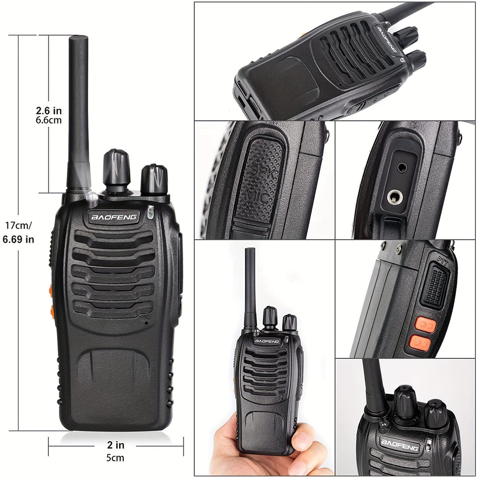 2pcs Baofeng Handheld Two-Way Radio - Ideal for Outdoor Adventures - Cyprus