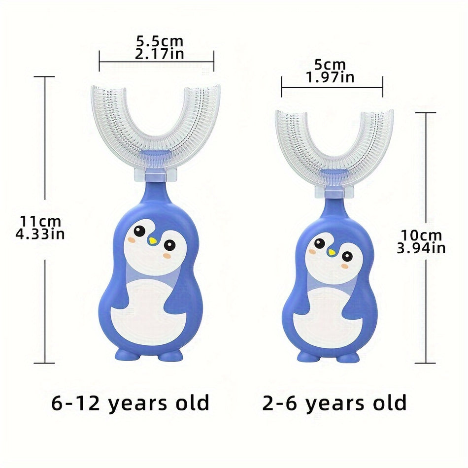 Cartoon U-shaped Toothbrush for Kids 🦷