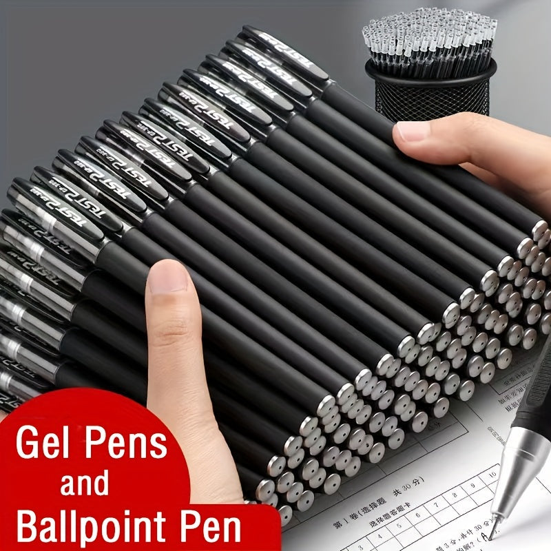 Bullet 0.5mm Gel Pen Set - Black Blue Red Filled Gel Pen - Kawaii Stationery - Cyprus