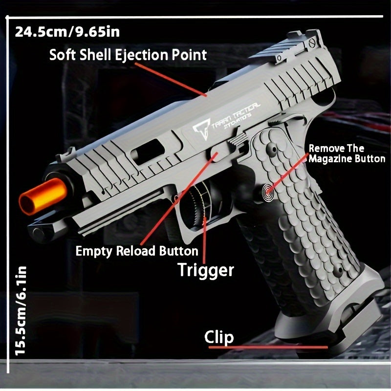 Rapid Fire Semi-automatic Toy Gun with 20 Bullets and 6 Shells - Ultimate Action Play Cyprus