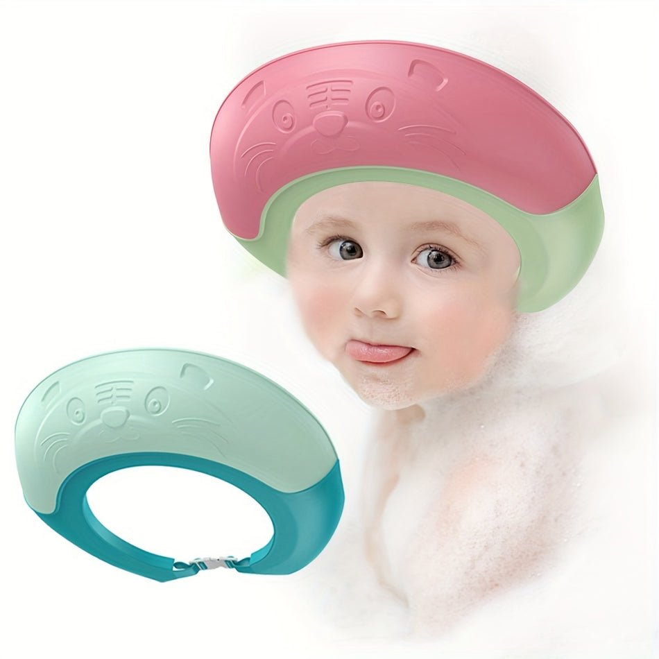 Soft Silicone Baby Shower Cap - Adjustable, Waterproof Hair Washing Protector For Infants 0-3 Years - By BJ175385