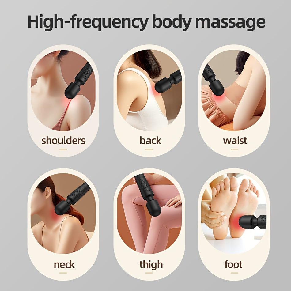 8 Speed Portable Electric Massage Stick - Muscle Relaxation Handheld Massager - USB Rechargeable - Cyprus