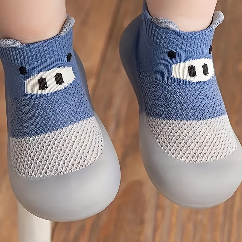 1 Pair Of Kid's Fashion Cute Pattern Low-cut Socks, Comfy & Breathable Soft & Elastic Non-slip Socks For Daily Wearing