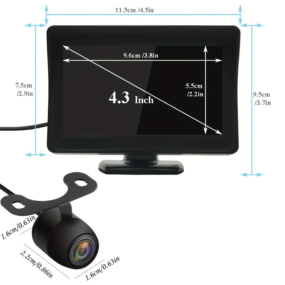 Chicoque Waterproof HD Reversing Camera & 4.3" Display - Cyprus