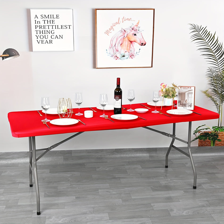 Stylish Elastic Polyester Table Cover for Home and Events - Cyprus