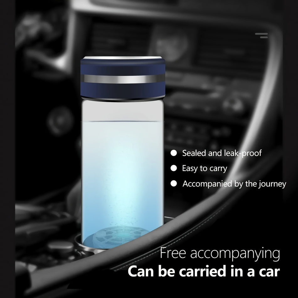 Portable USB Hydrogen Water Generator with Durable Borosilicate Glass