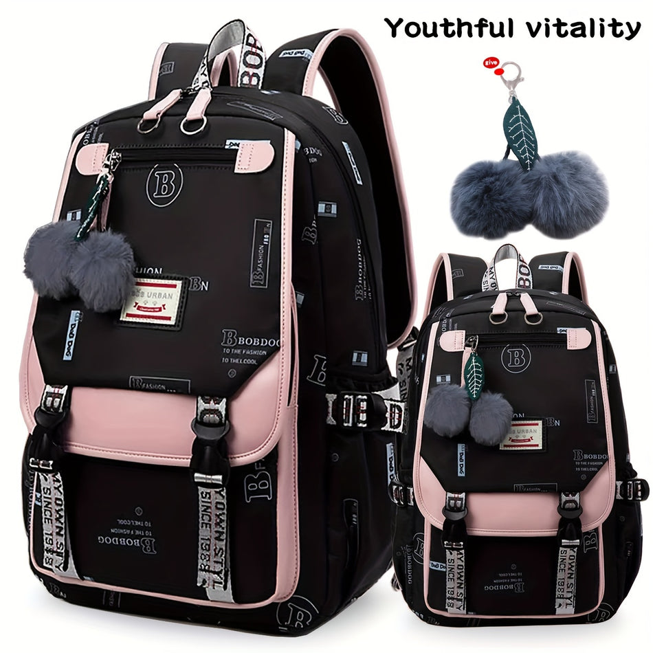 Lightweight Large Capacity School Bag with Laptop Compartment - Cyprus