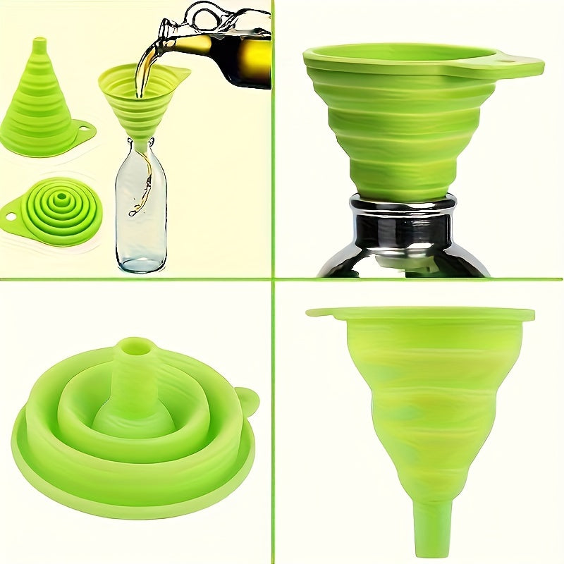 Silicone Funnel for Effortless Liquid Transfer - Ideal for Water Bottles - No Power Needed - Cyprus