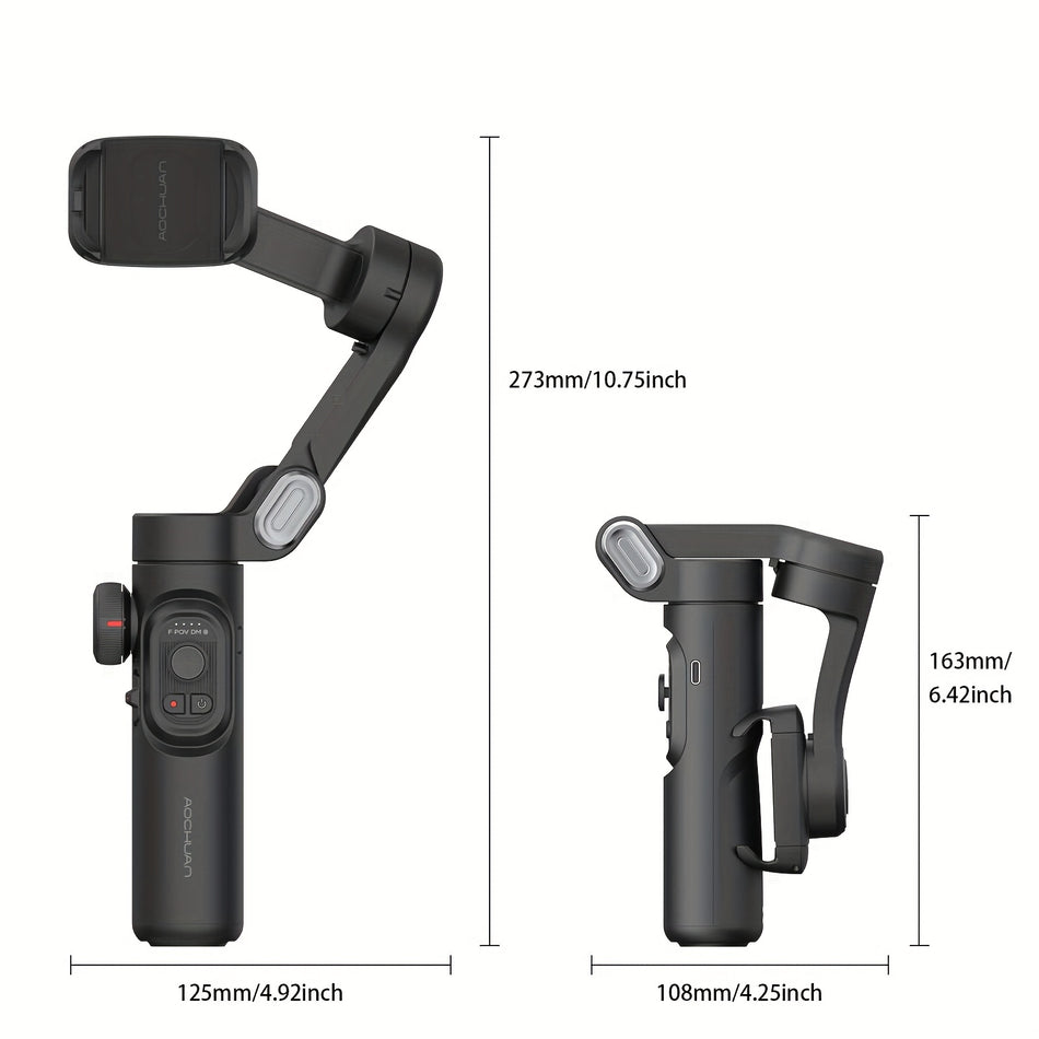 Aochuan XE 3 Eksenli El Gimbal Stabilizer Pürüzsüz Akıllı Telefon Video Kaydı - Kıbrıs