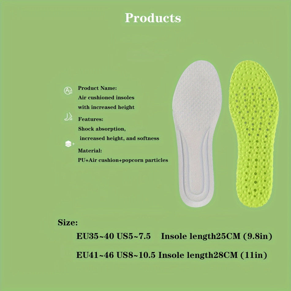 Heightening Insoles - Shock Absorption & Invisible Inner Heightening - Cyprus