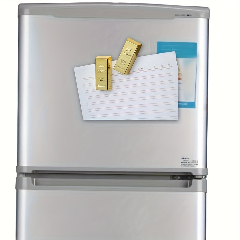 Golden Brick Shape Fridge Magnet - Δώρο διακόσμησης ψυγείου στο σπίτι - Κύπρος