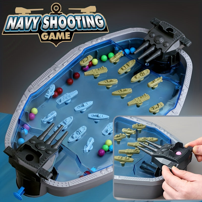 Navy Battleship Shooting Board Game for Kids – 2 Player Battle Fun - Cyprus