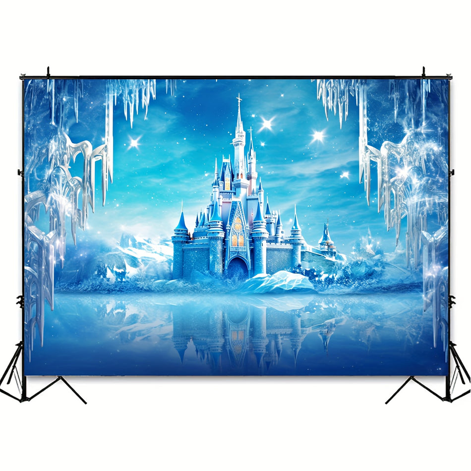 Winter Wonderland Ice Castle Backdrop Banner - Cyprus