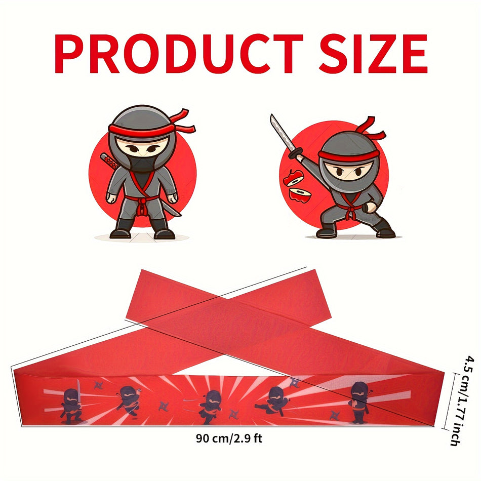 🔵 7-Pack Ninja & Karate Headbands for Parties, Sports, and Celebrations - Cyprus