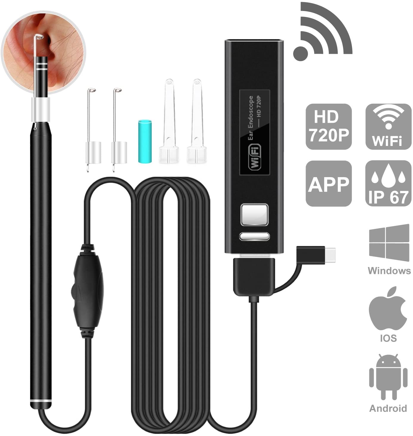 Android PC IOS High Resolution USB Endoscope Otoscope Vision Ear Cleaning  Tool Camera Earpick Endoscope For Medical From Tb5055763, $40.02