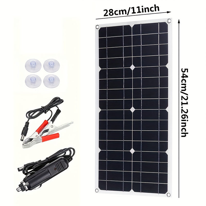 25W tragbares Solarpanelkit mit 12 V/18 V/30A Controller - USB -Notfallversorgung im Freien im Freien - Zypern