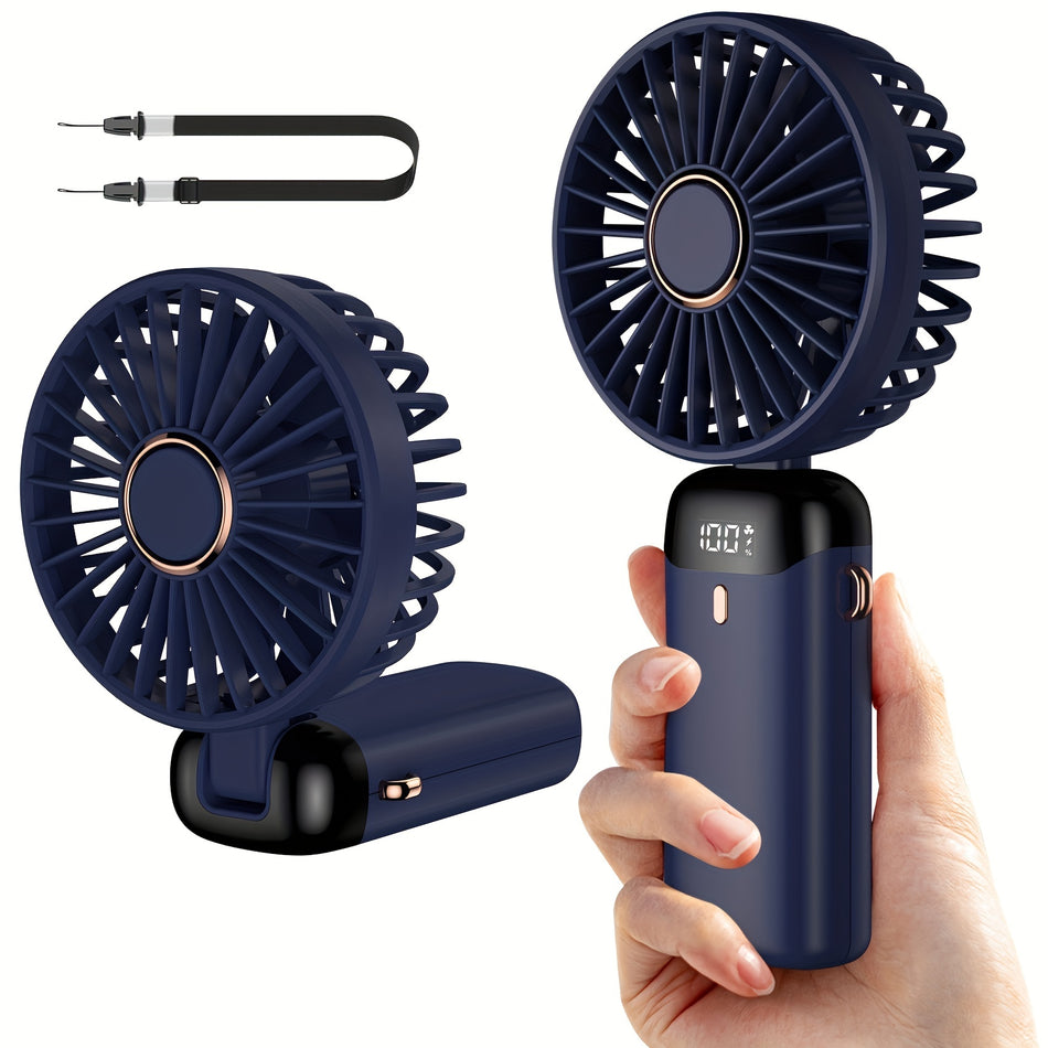 Portable USB Rechargeable Mini Fan with 5 Speeds - Stay Cool Anywhere - Cyprus