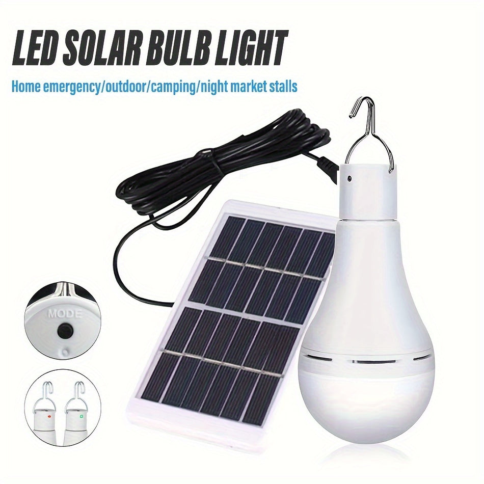 SHUSTAR Rechargeable LED Bulb with Solar Panel & Remote Control - Cyprus