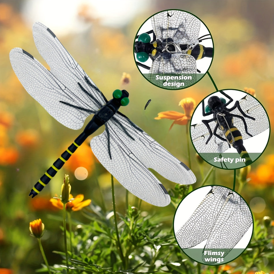 Dragonfly Model Kit Toy - PVC, Sicherheitsstiftdesign, flexible Flügel, Federungsmerkmal, Alter 14+ - Zypern