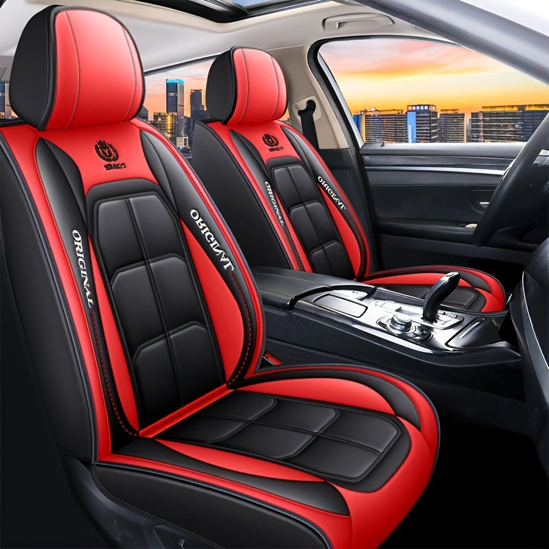 Luxury PU Leather Car Seat Cover Cushion - All-Season Comfort - Cyprus