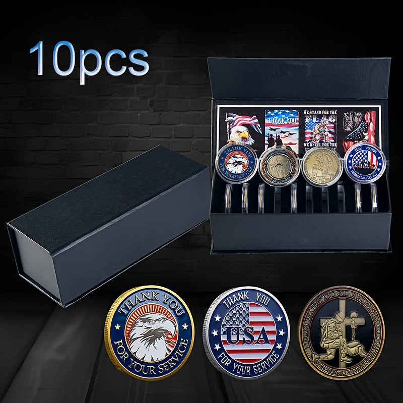 10pcs Military Commemorative Coins Collection - Cyprus