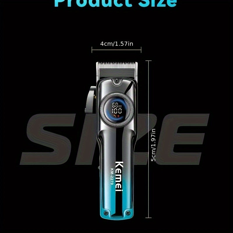 Kemei KM-2279 Professional Electric Hair Clippers with Fast-Charging Lithium Battery - Cyprus