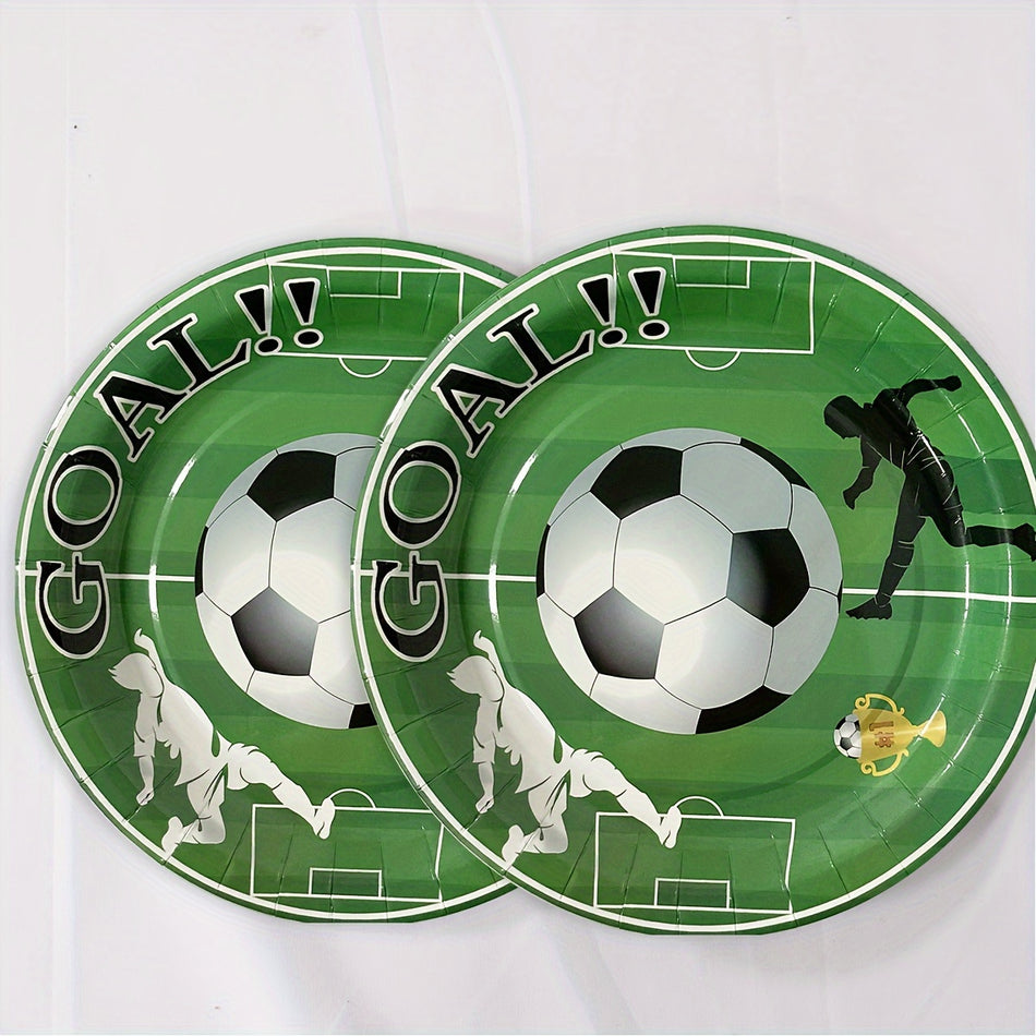Football Theme Birthday Party Decorations - Disposable Dinnerware Set - Party Atmosphere Props - Cyprus