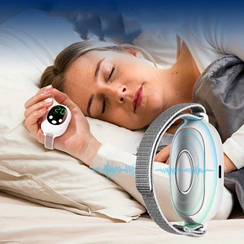 Silicone Handheld Sleep Aid Device - USB Charging, Rechargeable Battery - Cyprus