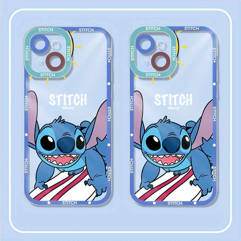 Stitch Şeffaf Silikon Telefon Kılıfı - iPhone 11/12/13 Pro/14 Pro Max - Kıbrıs