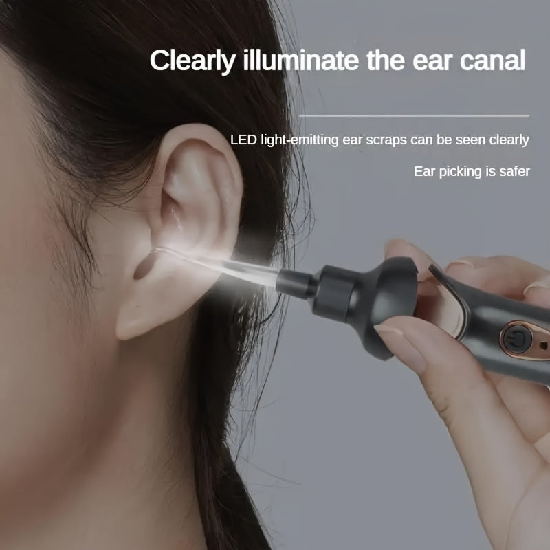 Electric Ear Picking Suction Tool with Light and USB Charging - Cyprus