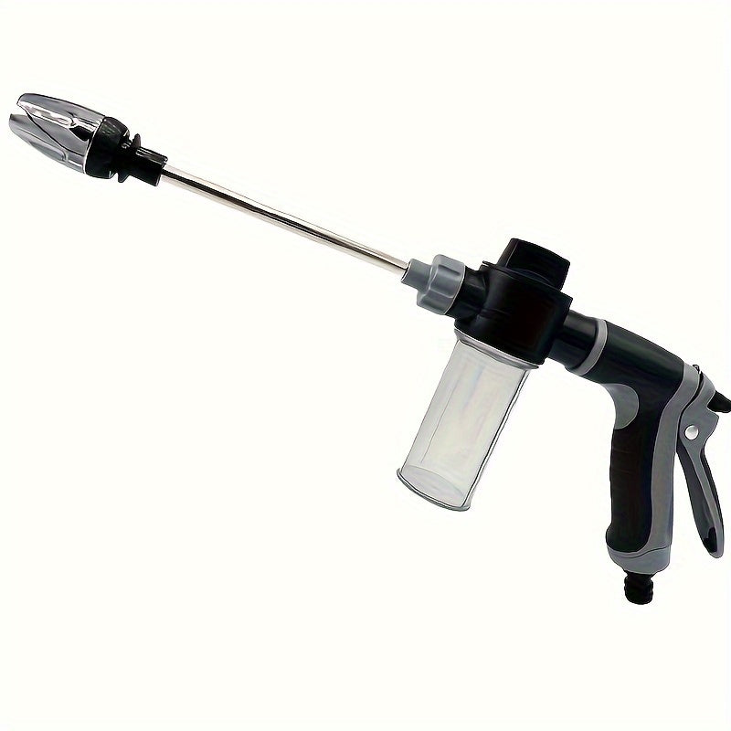 Stainless Steel High-Pressure Water Gun with Foam Nozzle - Versatile Cleaning Tool for Cars, Home, and Garden - Cyprus