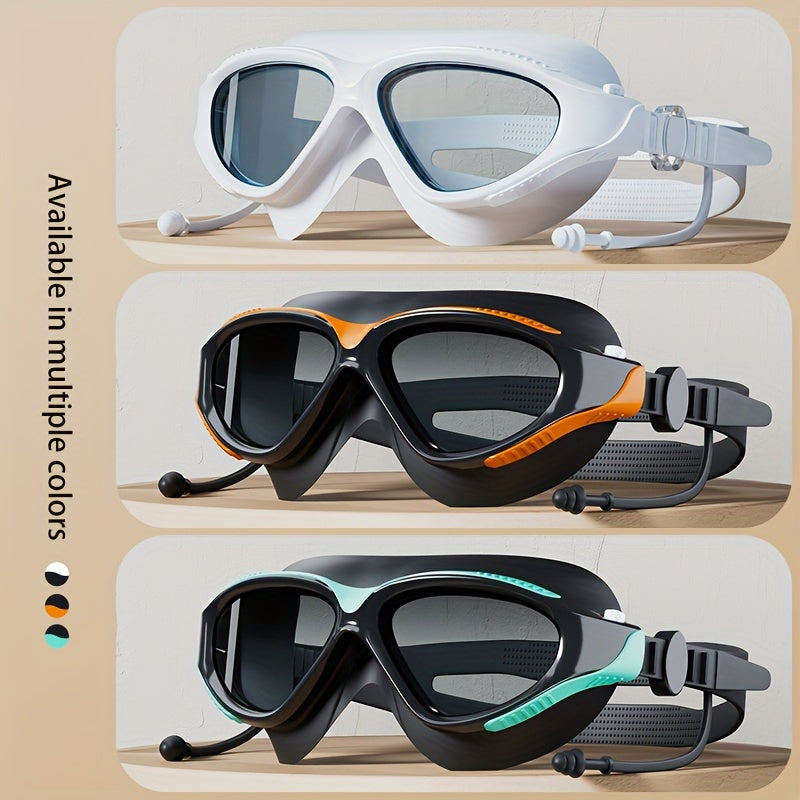 Yuke Büyük Çerçeve Yüzme Karşıtı Yüzme Goggles - Su geçirmez ve dayanıklı