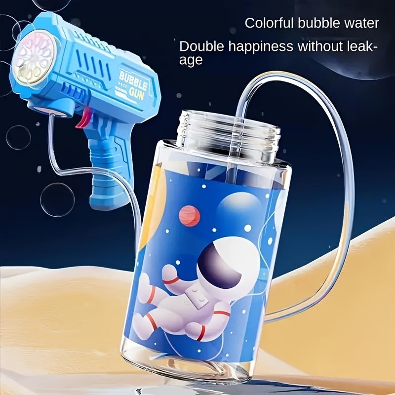 Electric Bubble Gun with LED Lights - Battery Operated, Suitable for Beaches, Pools, And Parties - Cyprus