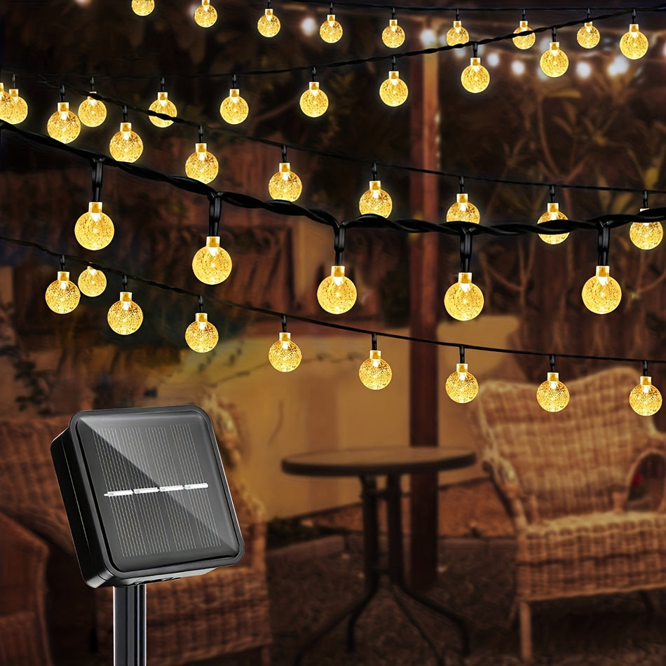 Charming Bubble Light Solar Crystal String Lights - Cyprus