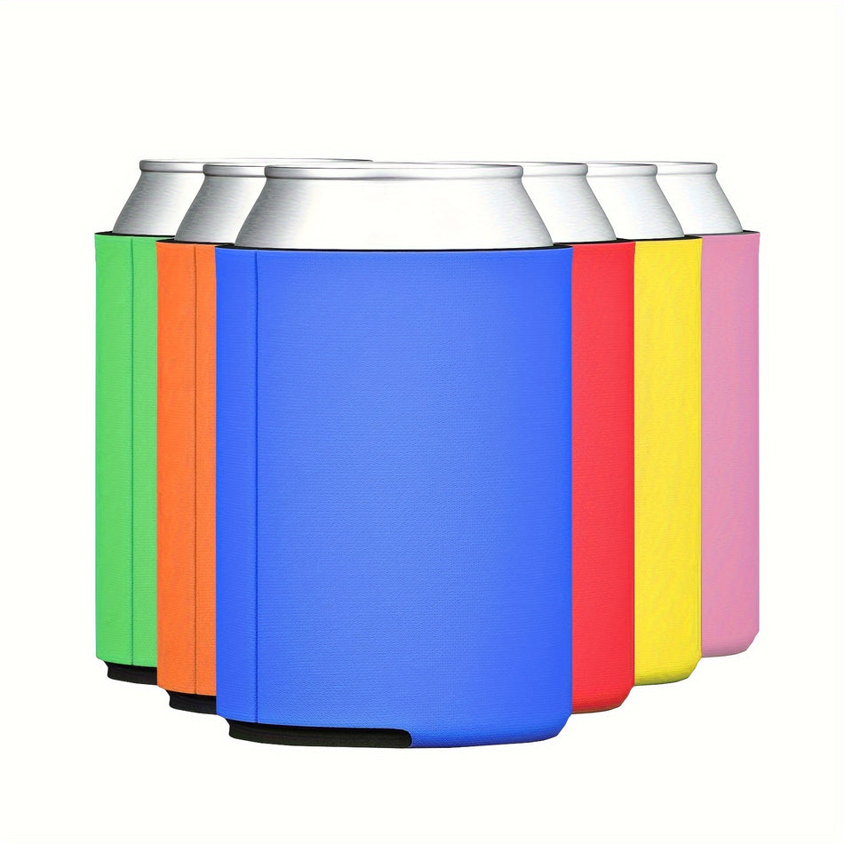 Assorted Blank Beer Can Coolers - Customizable Vinyl Holders - Cyprus