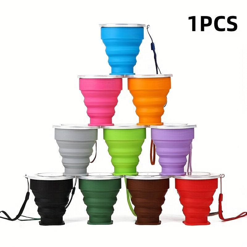 Collapsible Silicone Travel Mug - Reusable Folding Cup for Outdoor Adventures