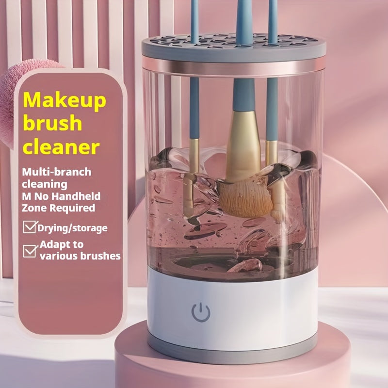 USB-Powered Odorless Makeup Brush Cleaner - Essential Beauty Tool