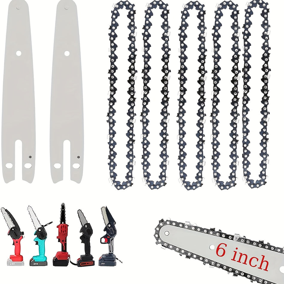 Mini Chainsaw Chain with Replacement Saw Chain Bar for Cordless Electric Chainsaw - Cyprus