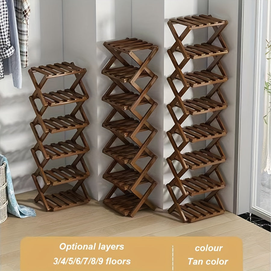 Retractable Shoe Rack, Foldable 3-9 Layer Shoe Cabinet - Cyprus