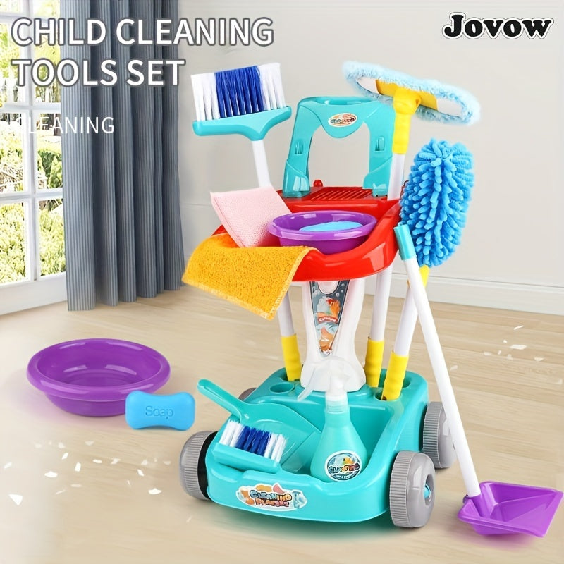 Jovow Sweeping Toys, Broom And Dustpan Set - Cyprus