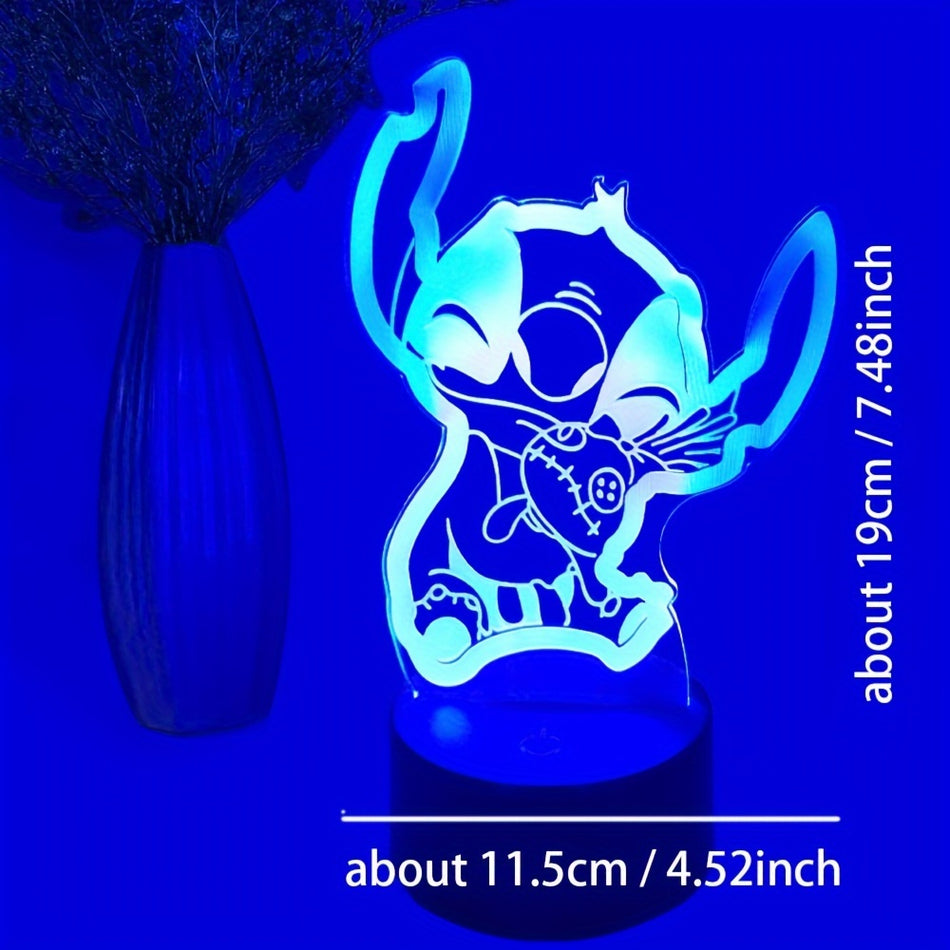 Kawaii anime 3D LED Night Light - Χαριτωμένη οπτική λάμπα επιτραπέζιων λαμπτήρων - Κύπρος