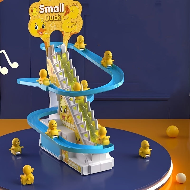 Interactive Little Ducks Climbing Stairs with Lights and Music - Perfect for Parent-Child Bonding - Cyprus