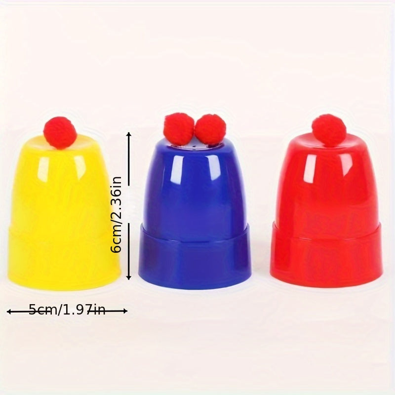 Classic 7-Piece Shell Game Magic Set with Red Balls - Cyprus