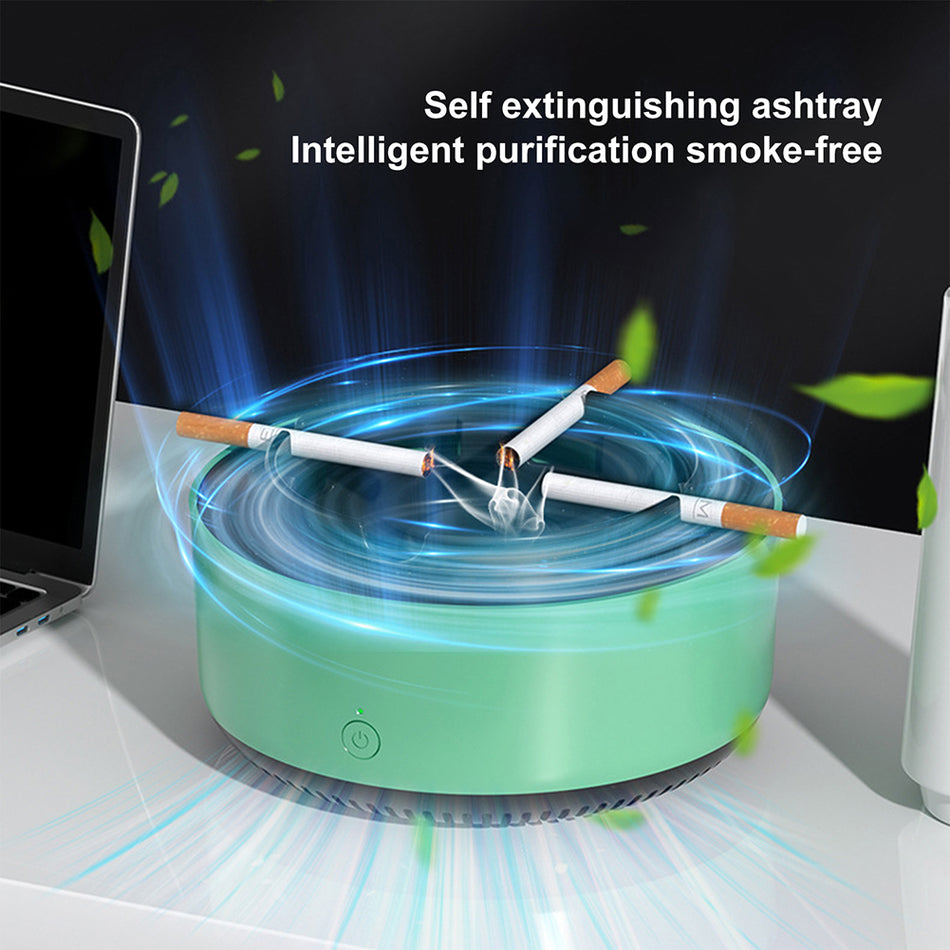 Air Purifier Ashtray Intelligent Electronic Ashtray για φιλτράρισμα του μεταχειρισμένου καπνού από τσιγάρα Αφαιρέστε το γραφείο του καπνίσματος