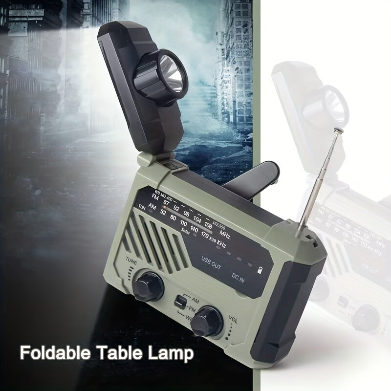 Four-Way Charging Flashlight with AM/FM Radio and Weather Forecast - Cyprus