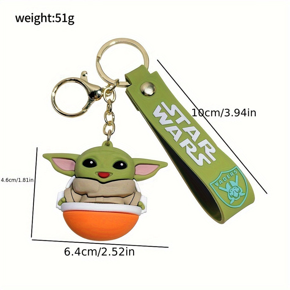 Kawaii Mandalorian Baby Yoda Model Keychain - Cyprus