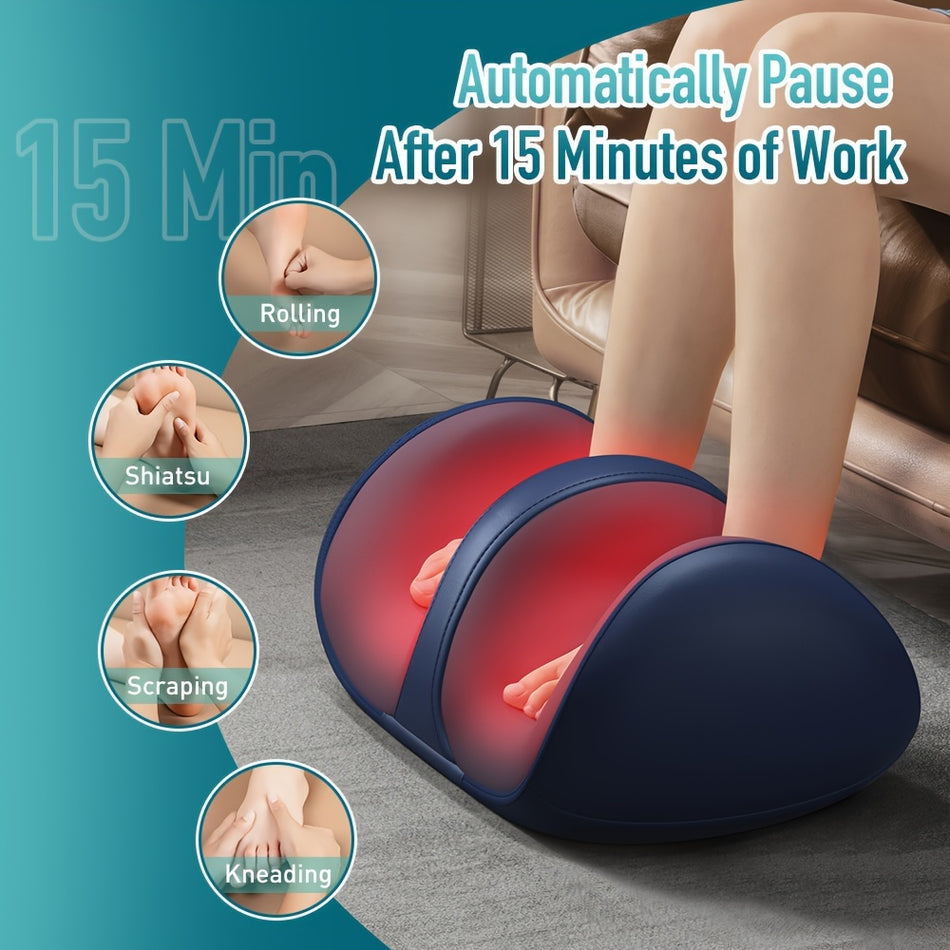 Беспроводной 3D Shiatsu Massager с теплом - портативный и перезаряжаемый - идеально подходит для расслабления и кровообращения - идеальный подарок на День отца - Кипр