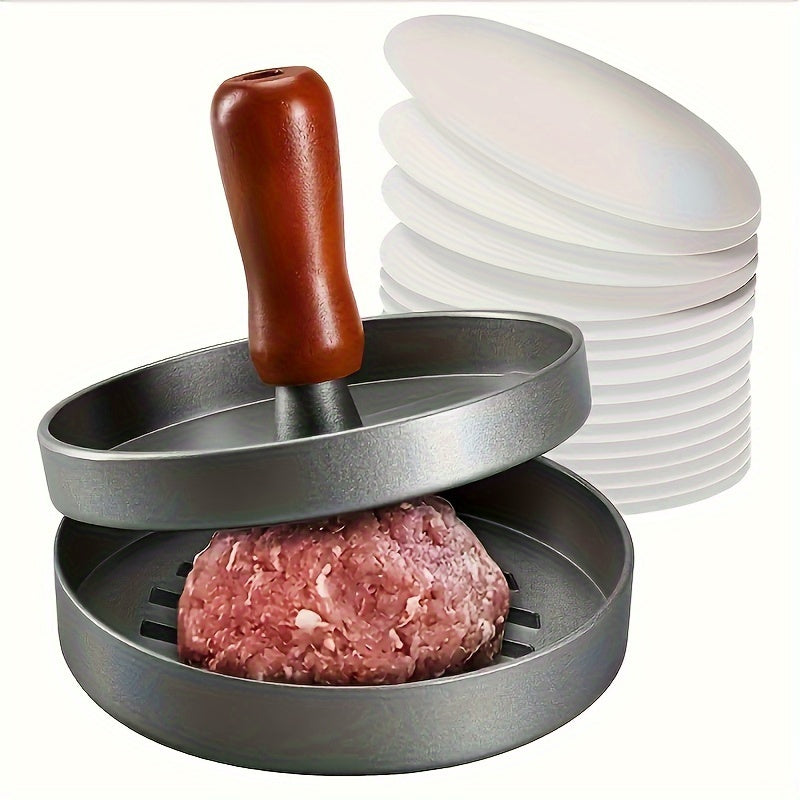 Manual Non-Stick Hamburger Meat Press – Perfect for Pancakes and Patties