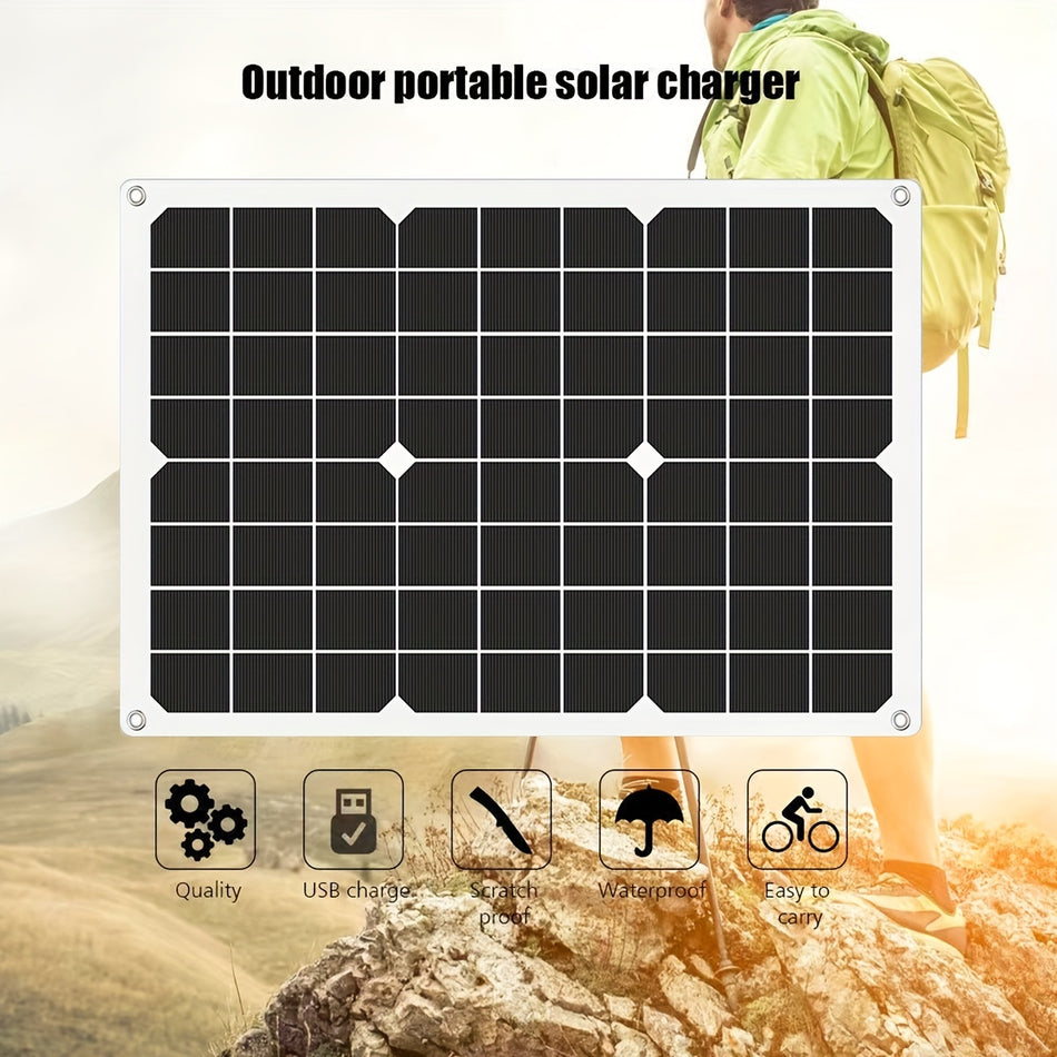 Complete Solar Panel Kit Power, Dual USB & 12V Output - Perfect for Home, RV, Boat - Cyprus